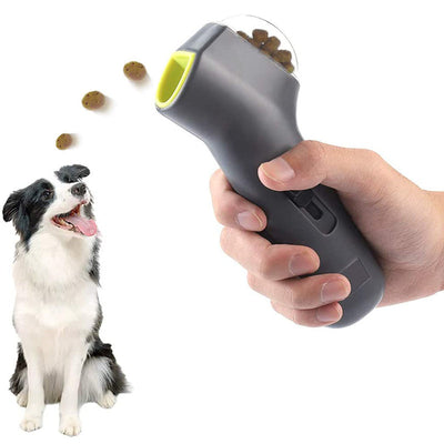 HKM-7014845 Interactive Pet Snack Launcher for Dogs and Cats, Outdoor Treat Catapult Toy, Easy Grip Feeding Tool