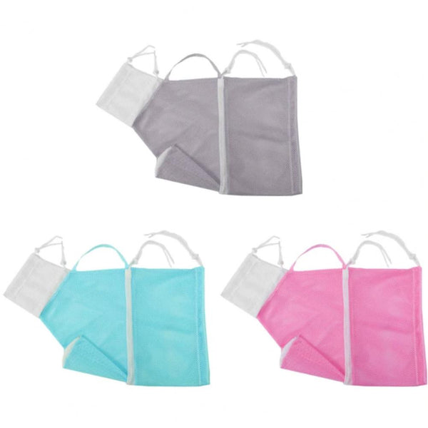 HKM-7015229 Pet Bath Bag - Fabric Cleaning Solution in Green & White, Pink & White, Off-White Options