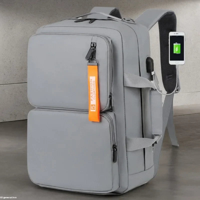 HKM-701651 Multi-Functional Waterproof Computer Backpack with USB Charging for Business, School, and Travel