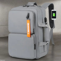 HKM-701651 Multi-Functional Waterproof Computer Backpack with USB Charging for Business, School, and Travel