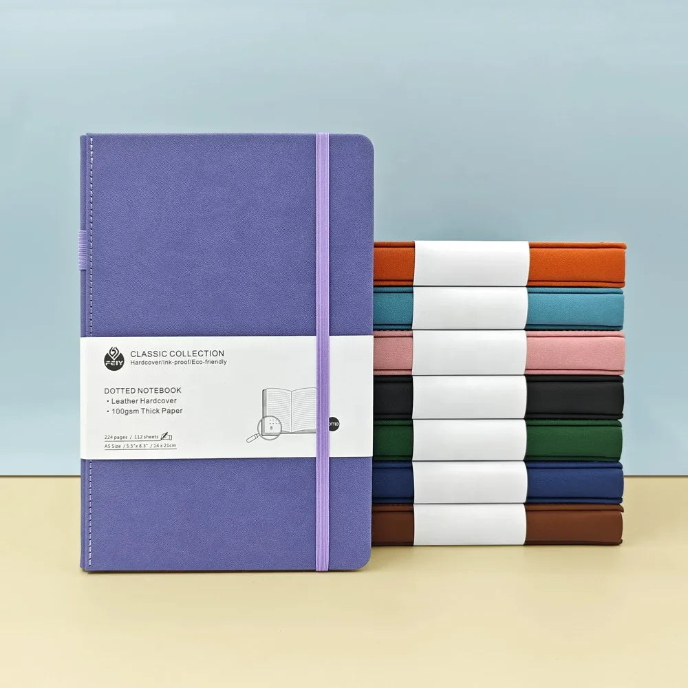 HKM-701715 Personalised A4 Leather Notebook Gift Set for Students