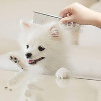 HKM-7018941 Stainless Steel Pet Comb - 16.5cm Long, Durable and Lightweight with Precision Needle Design