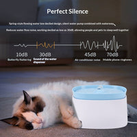 HKM-7019197 Automatic Cat Water Fountain with Water-Level Cutoff Pump - Multiple Colors Available