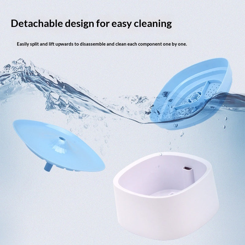 HKM-7019197 Automatic Cat Water Fountain with Water-Level Cutoff Pump - Multiple Colors Available