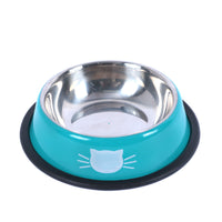 HKM-7019325 Colorful Stainless Steel Non-Slip Pet Bowls for Dogs and Cats - Set of 2/3