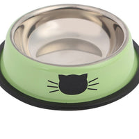 HKM-7019325 Colorful Stainless Steel Non-Slip Pet Bowls for Dogs and Cats - Set of 2/3