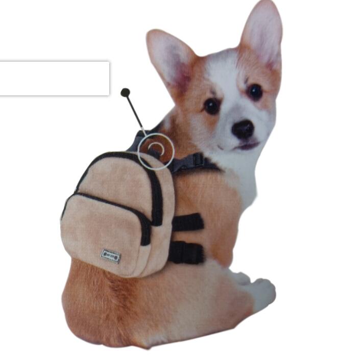 HKM-7019581 Portable Flannel Backpack for Pets - Snack Carrier for Cats and Dogs