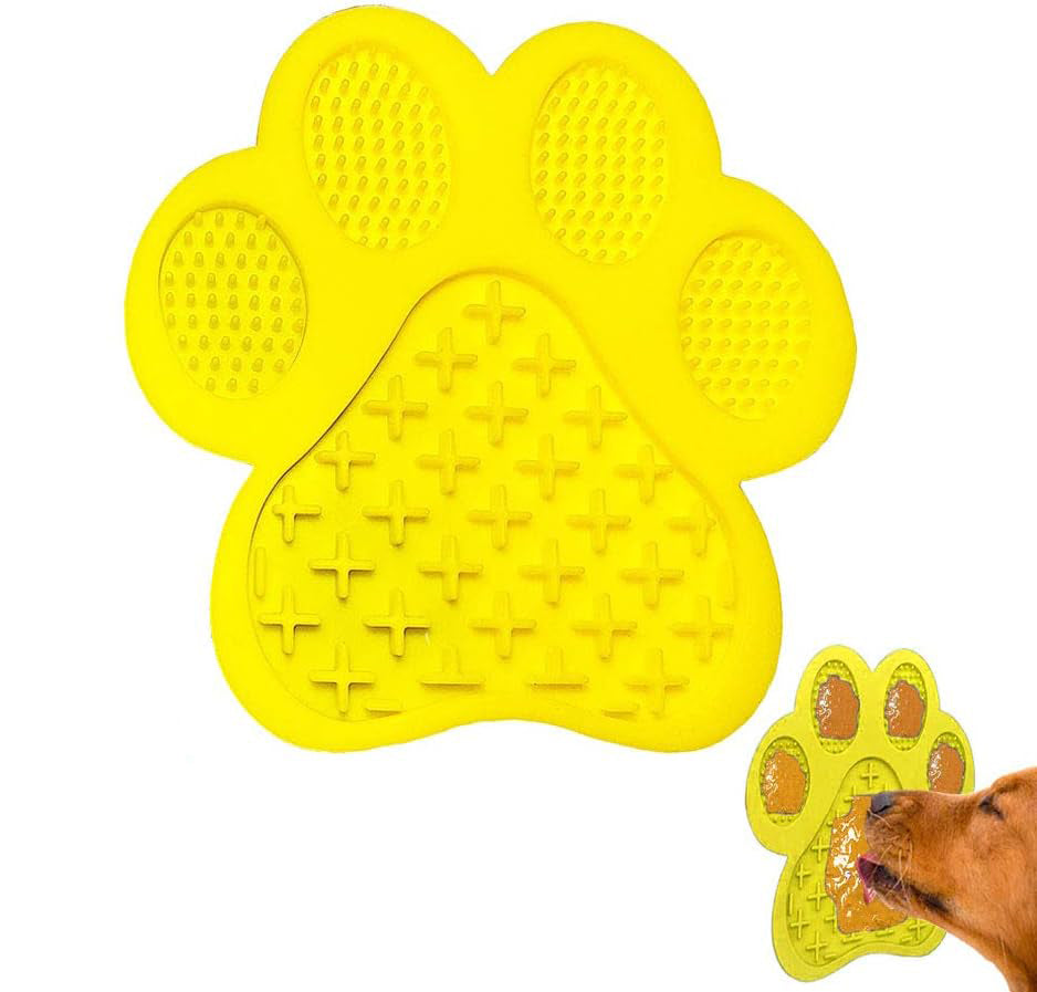 HKM-7020605 Peanut Butter Dog Licking Mat with Suction Cups for Bathing, Grooming, and Slow Feeding