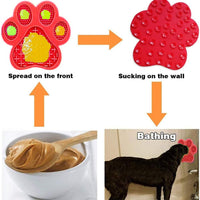 HKM-7020605 Peanut Butter Dog Licking Mat with Suction Cups for Bathing, Grooming, and Slow Feeding