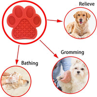 HKM-7020605 Peanut Butter Dog Licking Mat with Suction Cups for Bathing, Grooming, and Slow Feeding