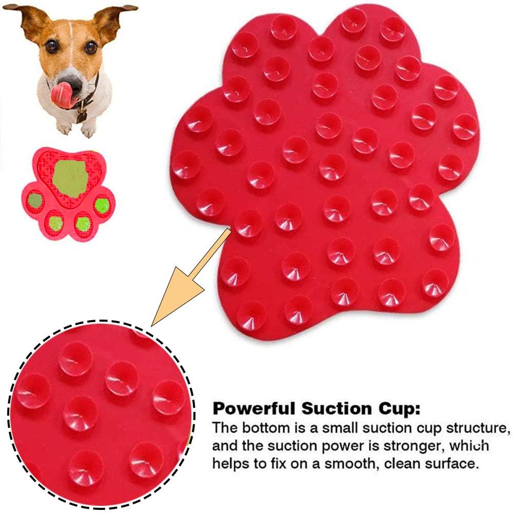 HKM-7020605 Peanut Butter Dog Licking Mat with Suction Cups for Bathing, Grooming, and Slow Feeding