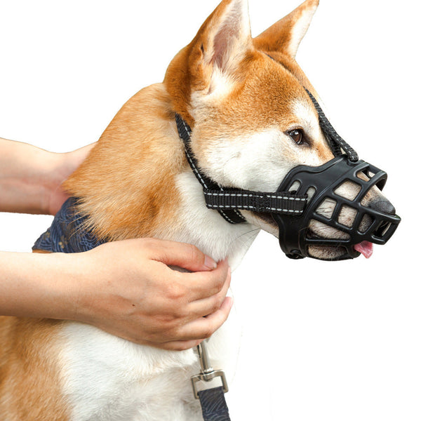HKM-7022781 Adjustable Dog Muzzle for Preventing Biting, Barking, and Eating Excessively