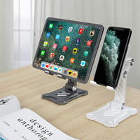 HKM-702291 Desktop Folding Mobile Phone and Tablet Holder - Adjustable Lazy Bracket for All Devices
