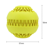 HKM-7023933 Natural Rubber Dog Molar Ball - Toothbrush Design for Effective Dental Cleaning, Available in Blue and Green