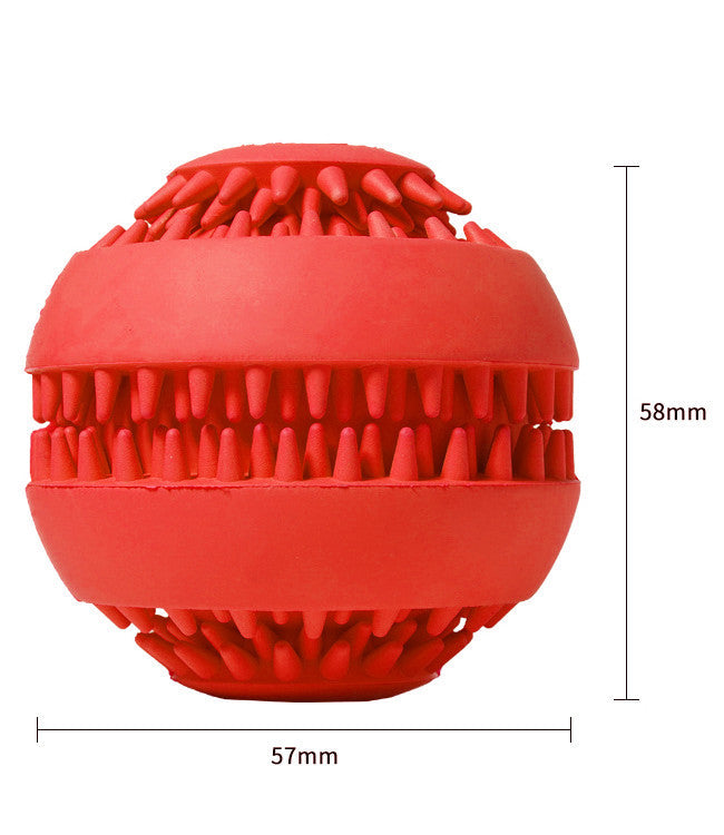 HKM-7023933 Natural Rubber Dog Molar Ball - Toothbrush Design for Effective Dental Cleaning, Available in Blue and Green