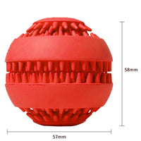 HKM-7023933 Natural Rubber Dog Molar Ball - Toothbrush Design for Effective Dental Cleaning, Available in Blue and Green