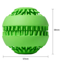 HKM-7023933 Natural Rubber Dog Molar Ball - Toothbrush Design for Effective Dental Cleaning, Available in Blue and Green