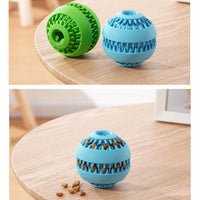 HKM-7023933 Natural Rubber Dog Molar Ball - Toothbrush Design for Effective Dental Cleaning, Available in Blue and Green