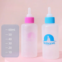 HKM-7026365 Pet Milk and Water Bottle Set for Small Dogs, Cats, Kittens, and Puppies – 4-Piece Feeding Accessory Kit