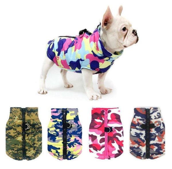 HKM-7027261 Warm Quilted Jacket for Small and Medium Dogs - Multiple Colors and Sizes Available