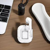 HKM-702739 Crystal TWS Mini Wireless In-Ear Earbuds with LED Display and JL Chipset for Gaming