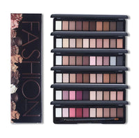 HKM-702803 10-Color Natural Eye Shadow Palette with Silk Texture and Brush