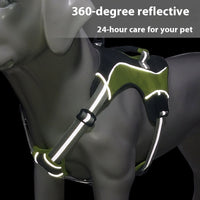 HKM-7028157 Large Dog Harness with Breathable Design and Hand-Holding Rope in Multiple Colors