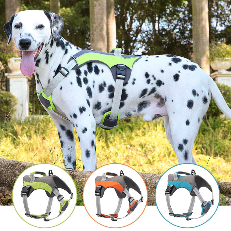 HKM-7028157 Large Dog Harness with Breathable Design and Hand-Holding Rope in Multiple Colors