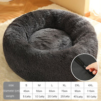 HKM-7028925 Cozy Round Plush Pet Nest in Various Sizes and Colors