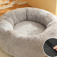 HKM-7028925 Cozy Round Plush Pet Nest in Various Sizes and Colors