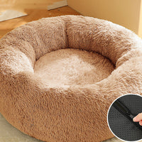 HKM-7028925 Cozy Round Plush Pet Nest in Various Sizes and Colors