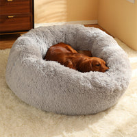 HKM-7028925 Cozy Round Plush Pet Nest in Various Sizes and Colors