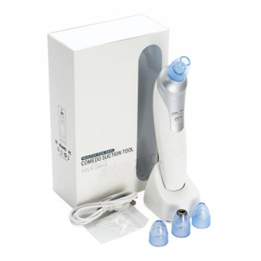 HKM-702995 Electric Blackhead Remover Machine - Silver, Compact Size for Home Use, Effective Acne Treatment