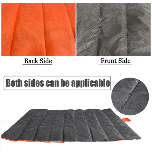 HKM-7030717 Waterproof Wear-Resistant Dog Bed with Easy-Clean Cotton Cushion and Buggy Bag, Black and Orange