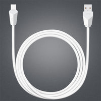 HKM-703123 Type-C Data Cable - 1m White, Dual Charging & Data Transmission, Compatible with Type-C Devices, Durable Material