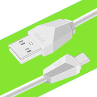 HKM-703123 Type-C Data Cable - 1m White, Dual Charging & Data Transmission, Compatible with Type-C Devices, Durable Material