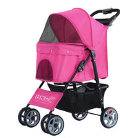 HKM-703251 Compact Foldable Pet Stroller for Travel with Dogs and Cats