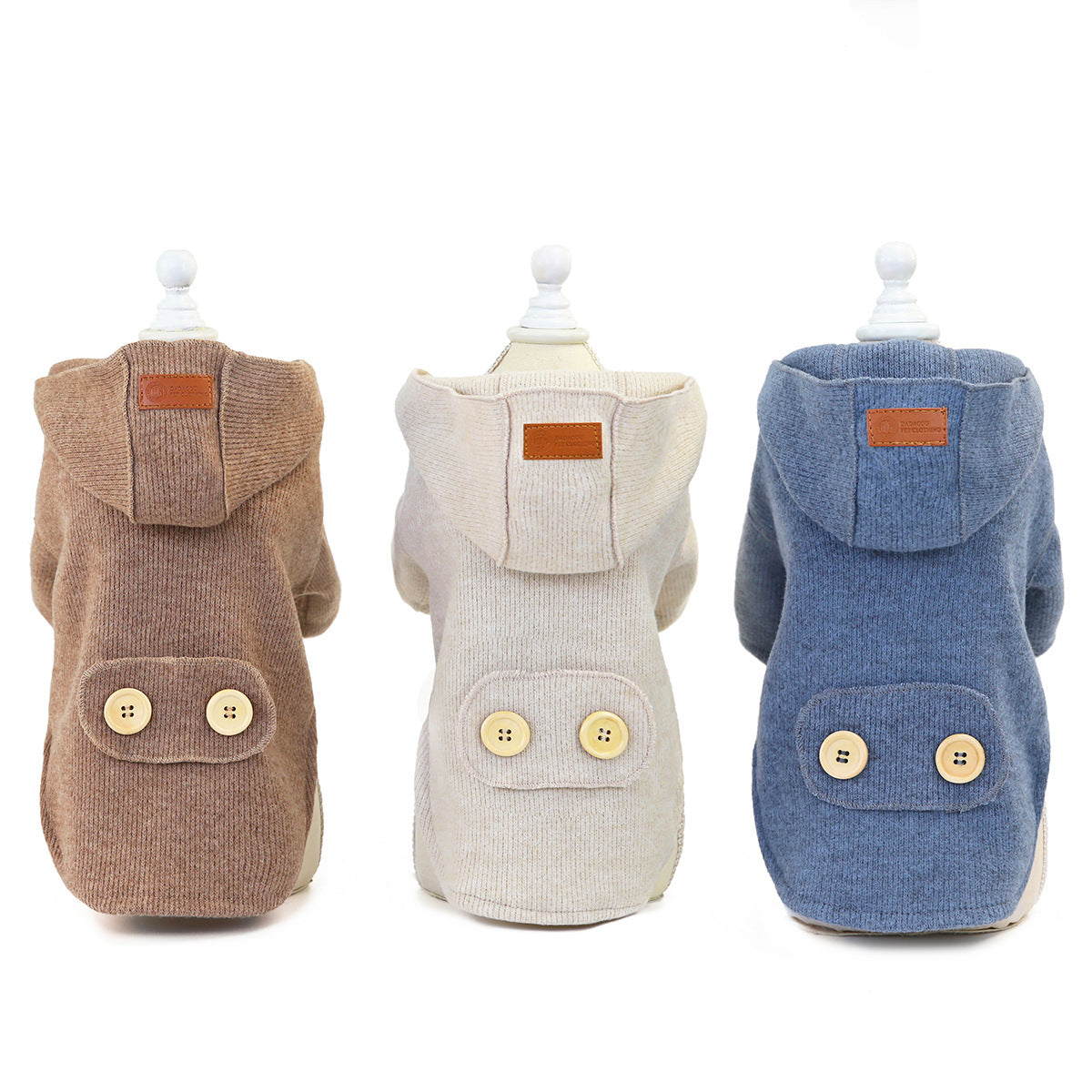 HKM-7033021 Pet Woolen Coat - Casual Cotton Vest for Dogs, Available in Multiple Sizes
