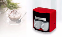 HKM-703315 Compact 300ml Coffee Maker with Hot Plate and Dual Drip Cups