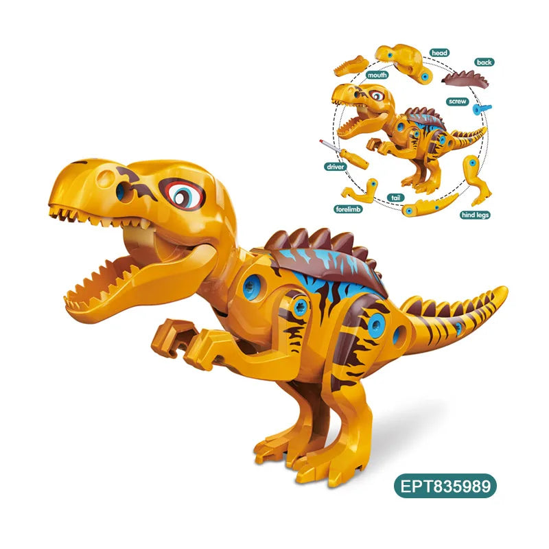HKM-703379 Take Apart 3D Building Blocks Dinosaur Toy for Kids Ages 5-7