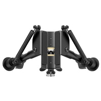 HKM-703443 Telescopic Folding Metal Tripod for Cameras - Compatible with 20mm Adapters, 6-9 Inch Height