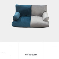 HKM-7034685 Comfortable High Backrest Pet Sofa - Stylish Doghouse Cathouse Mattress in Multiple Colors