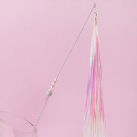 HKM-7035453 Acrylic Cat Stick with Mixed Color Tassels - 46cm Length, 20g