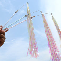 HKM-7035453 Acrylic Cat Stick with Mixed Color Tassels - 46cm Length, 20g