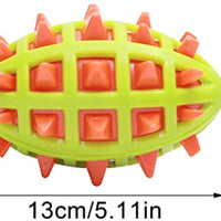 HKM-7036093 Indestructible Dog Teether Ball with Dental Cleaning Texture for Interactive Play