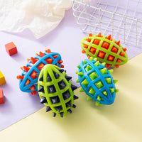 HKM-7036093 Indestructible Dog Teether Ball with Dental Cleaning Texture for Interactive Play