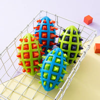 HKM-7036093 Indestructible Dog Teether Ball with Dental Cleaning Texture for Interactive Play