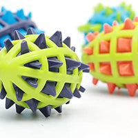 HKM-7036093 Indestructible Dog Teether Ball with Dental Cleaning Texture for Interactive Play
