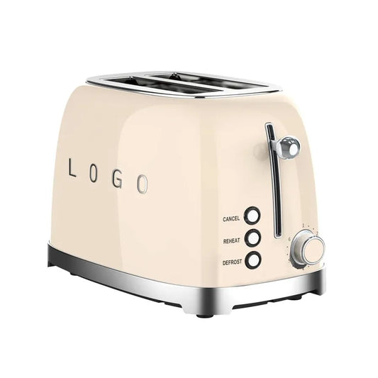 HKM-703635 Electric Retro Toaster for 2 Slices with 1-6 Level Bread Baking Function