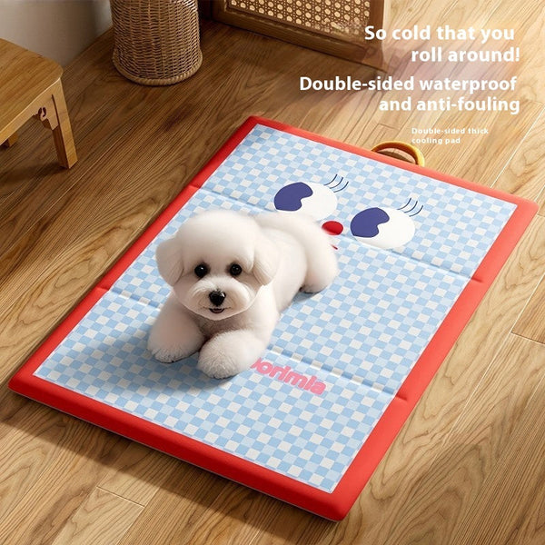 HKM-7036477 Summer Cat and Dog Cooling Pad - Waterproof, Machine Washable - Available in Multiple Sizes and Colors